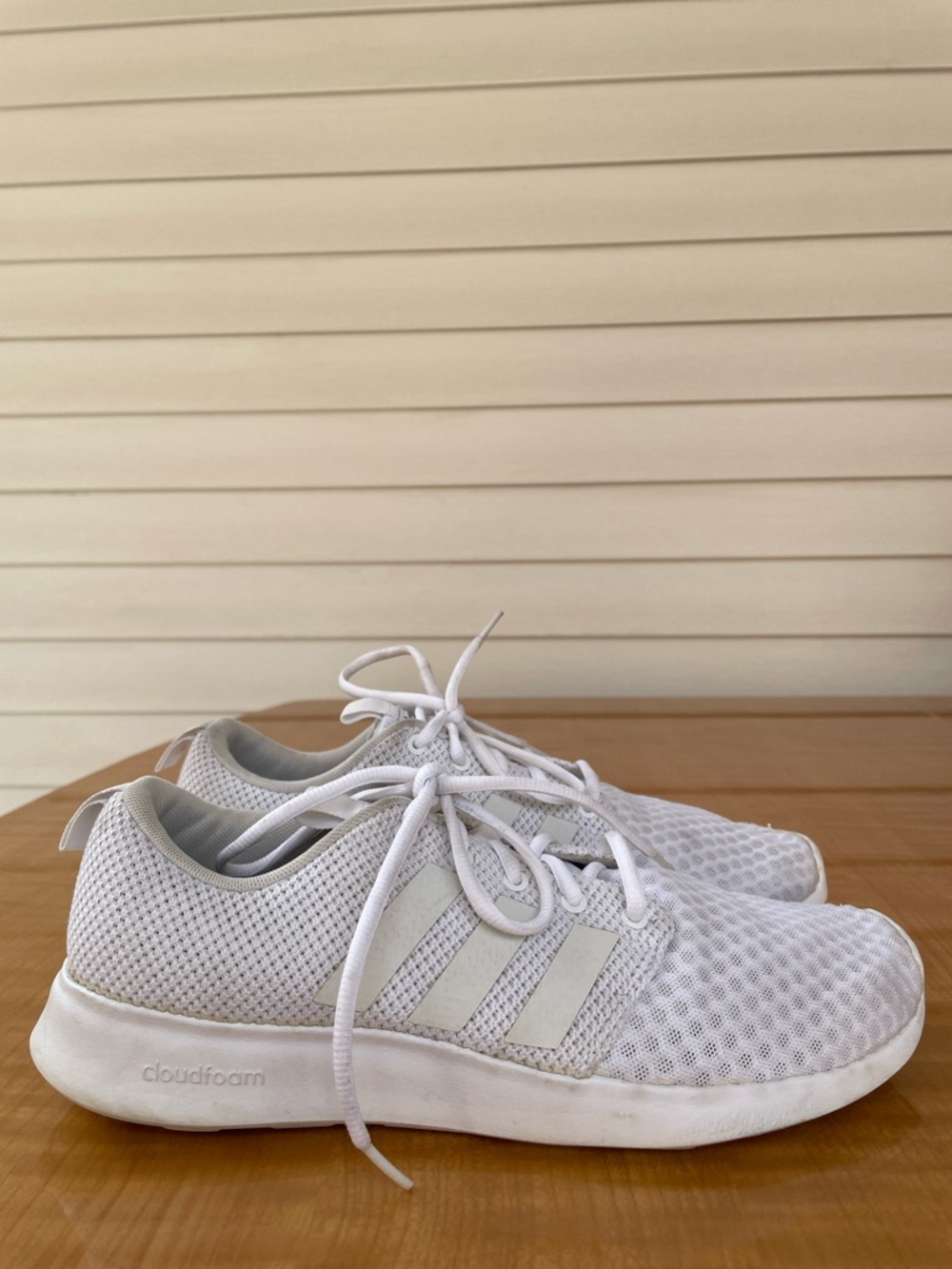 Adidas Men’s Cloudfoam Swift Racer Sneakers Size 9 White